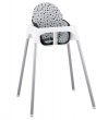 Chaise haute avec tablette et coussin